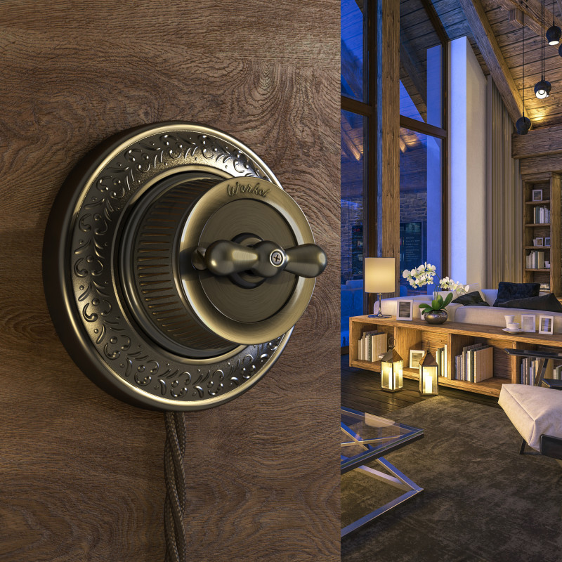 Выключатель Werkel WL19-01-05 (Бронзовый)