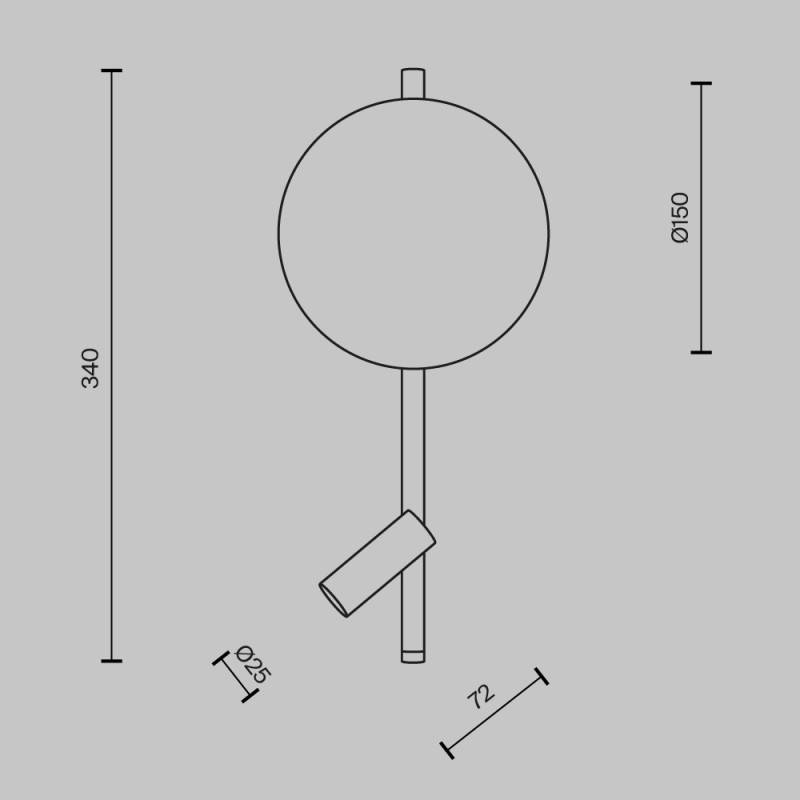 Бра Maytoni MOD450WL-L9W3K
