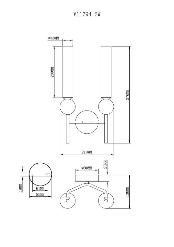 Бра Moderli V11794-2W