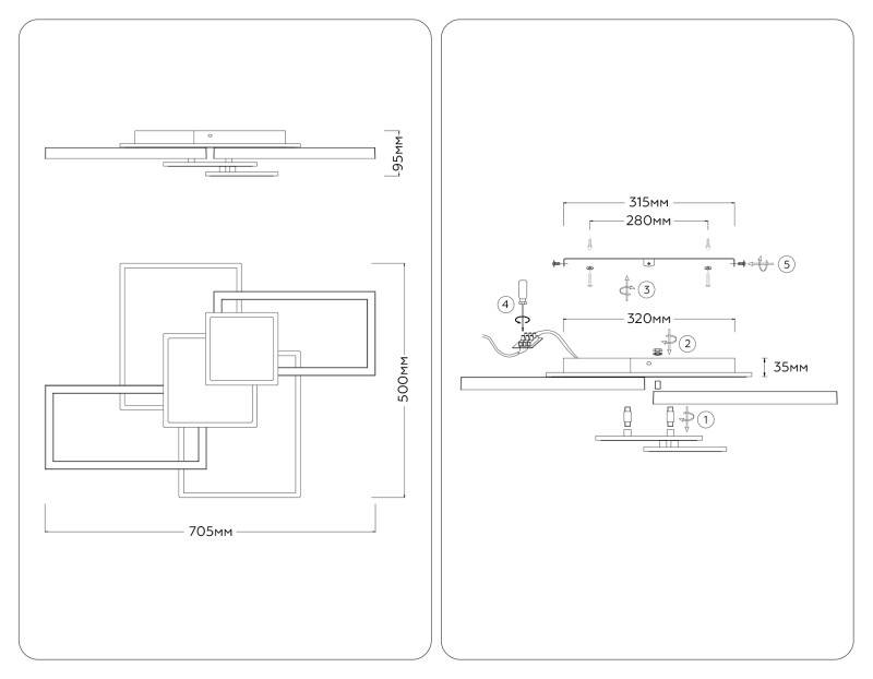 Накладной светильник Ambrella Light FA1032