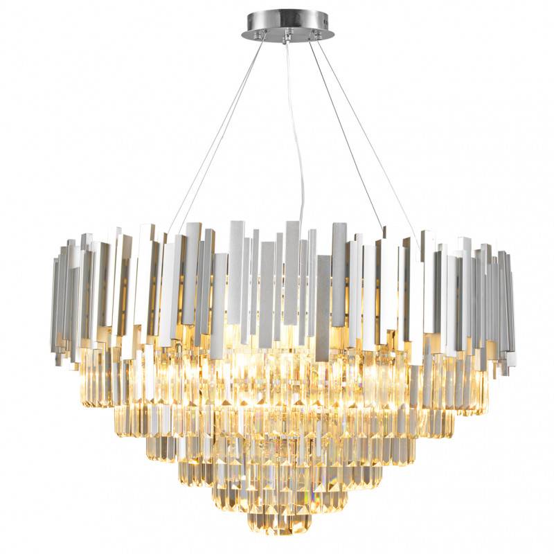 Подвесная люстра Natali Kovaltseva VERTIGO 81440/12C SILVER