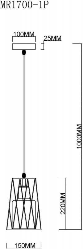 Подвесной светильник MyFar MR1700-1P