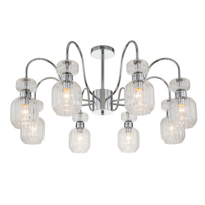 Люстра на штанге Escada 1141/8PL Chrome/Clear