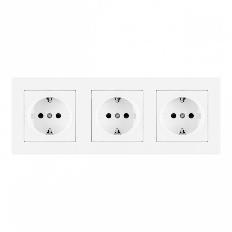 Розетка Arte Milano SET06-3-40-1x3 white