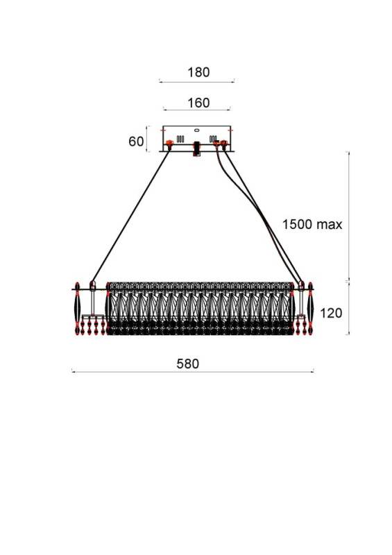 Подвесная люстра Fluorite FL1054-6P