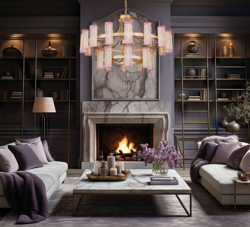 Подвесная люстра Fluorite FL1090-24P