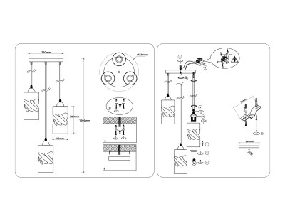Подвесной светильник Ambrella Light TR3414