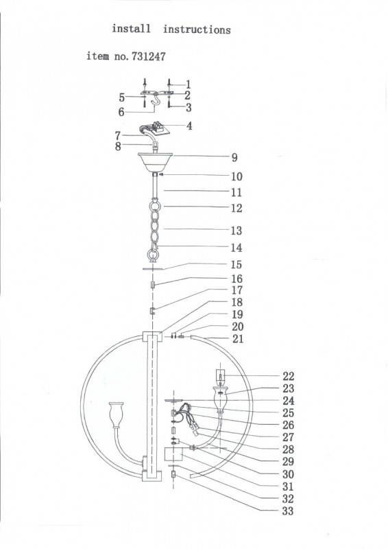 Подвесная люстра Lightstar 731247