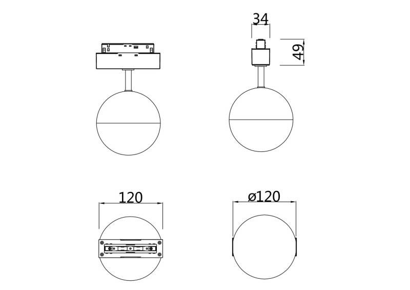 Светильник на шине Maytoni Technical TR017-2-10W4K-W