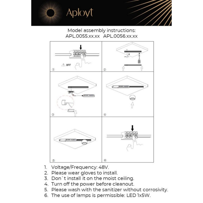 Мебельный светильник APLOYT APL.0055.19.05