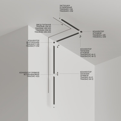 Шинопровод Maytoni Technical TRA084MP-12B