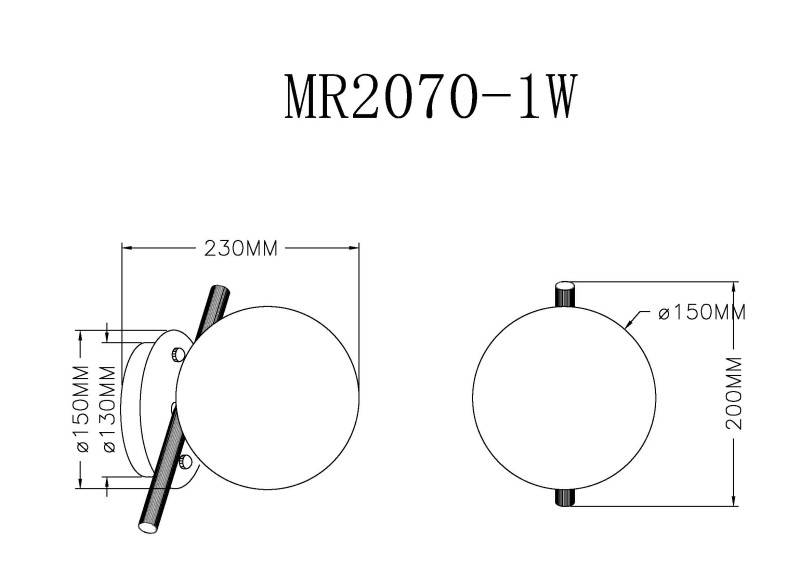 Бра MyFar MR2070-1W