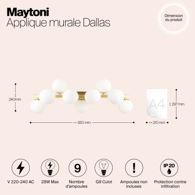 Бра Maytoni MOD547WL-09BS