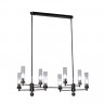 Люстра на штанге AM Group INDIGO SPL8 PEARL BLACK