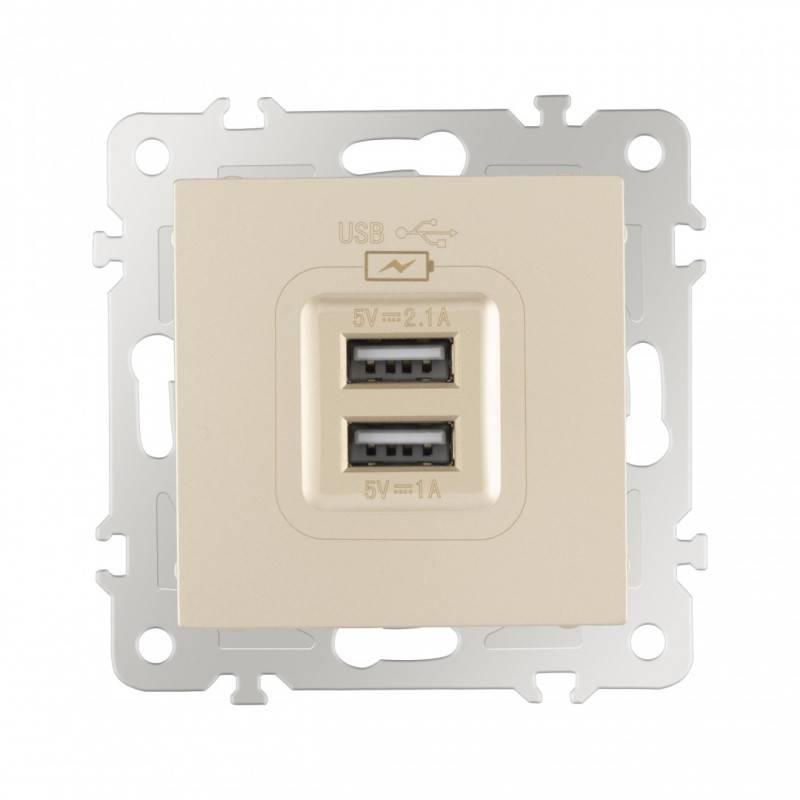 Розетка Arte Milano 206.46-1.shampan