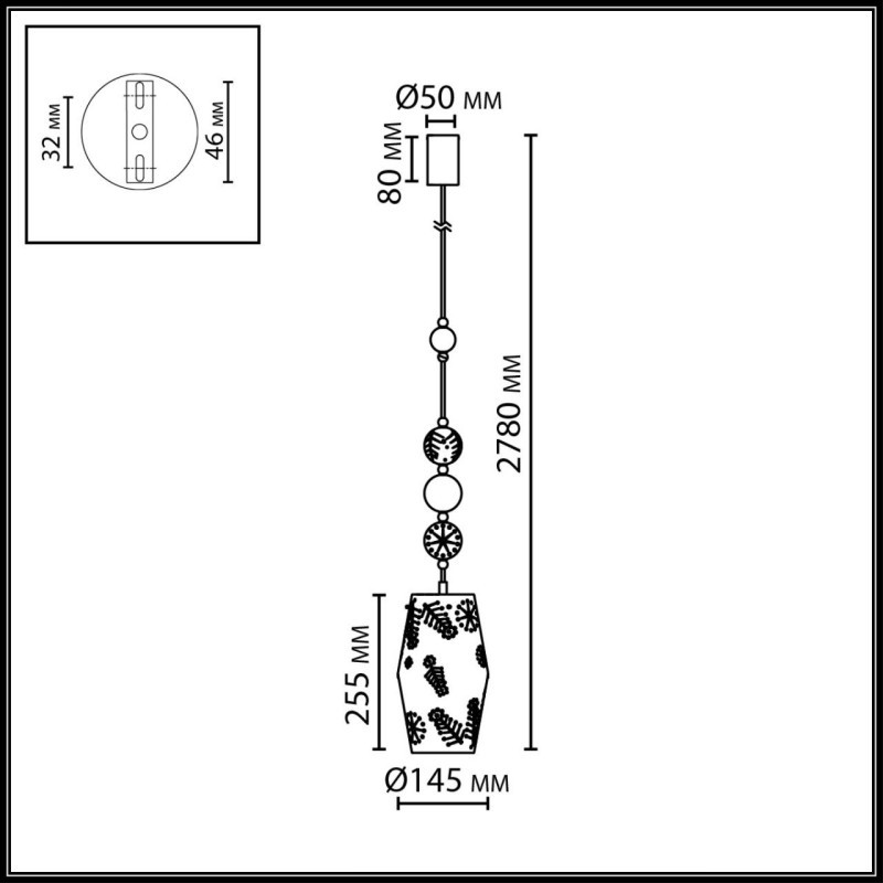 Подвесной светильник Odeon Light 5444/1