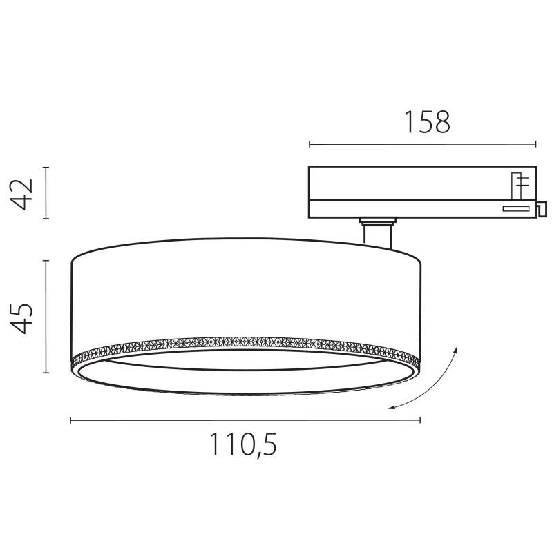 Светильник на шине Lightstar A5646QT