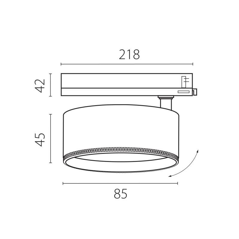Светильник на шине Lightstar A5546TRIAC