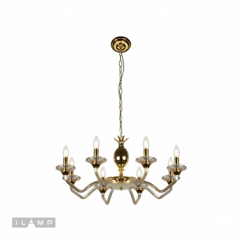 Подвесная люстра iLamp YT2049-8 GD+COG