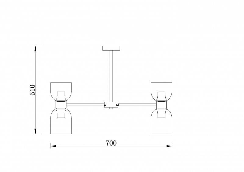 Люстра на штанге Freya FR5203PL-10CH