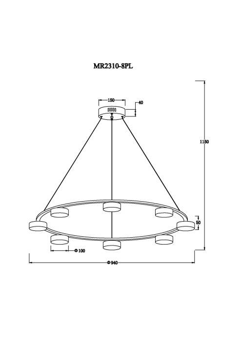 Подвесная люстра MyFar MR2310-8PL