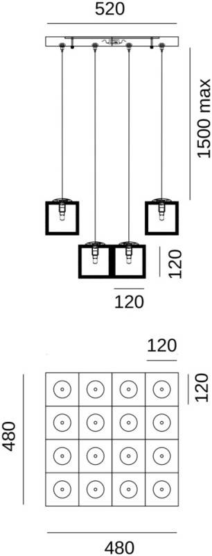 Подвесная люстра Fluorite FL1109-16P