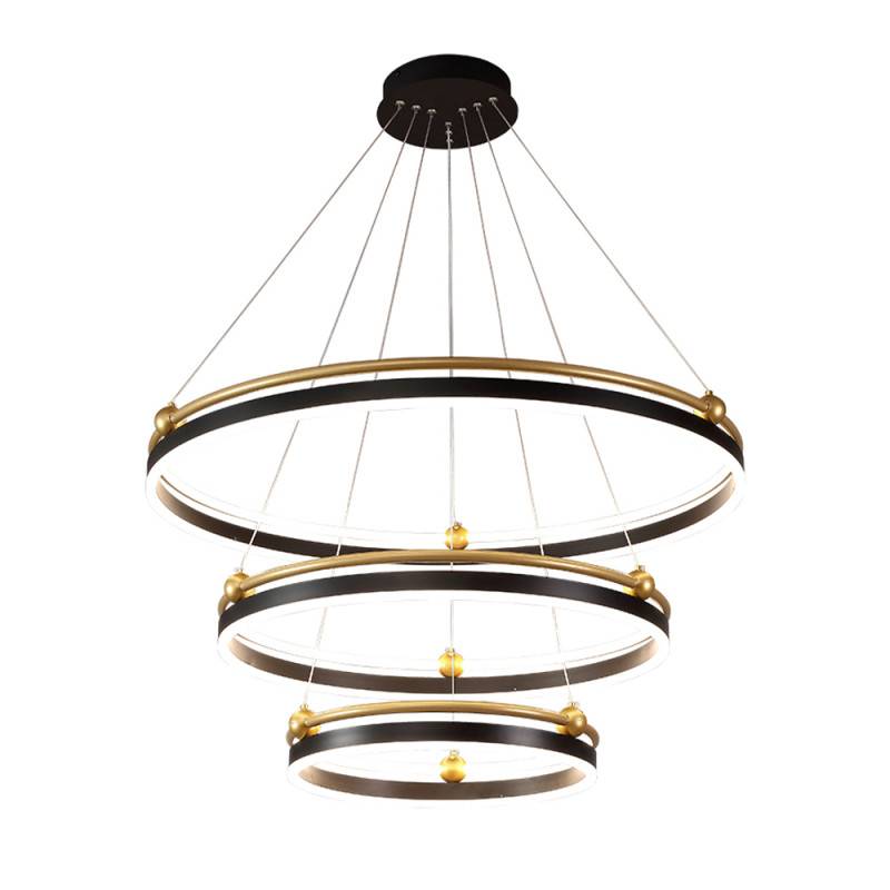Каскадная люстра Crystal Lux FERNANDO SP158W LED BLACK/GOLD