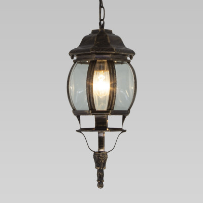 Подвесной уличный светильник Elektrostandard GL 1001H черное золото