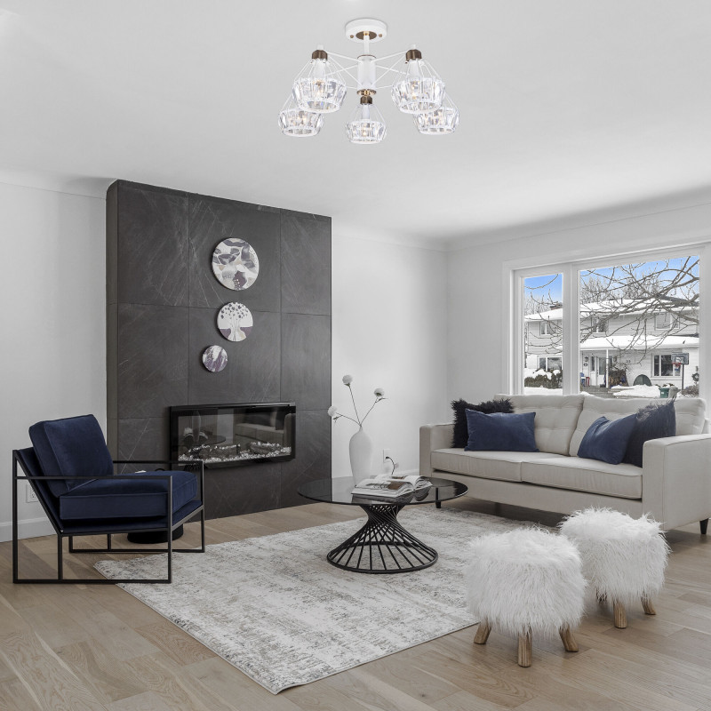 Люстра на штанге Eurosvet 70075/5 белый