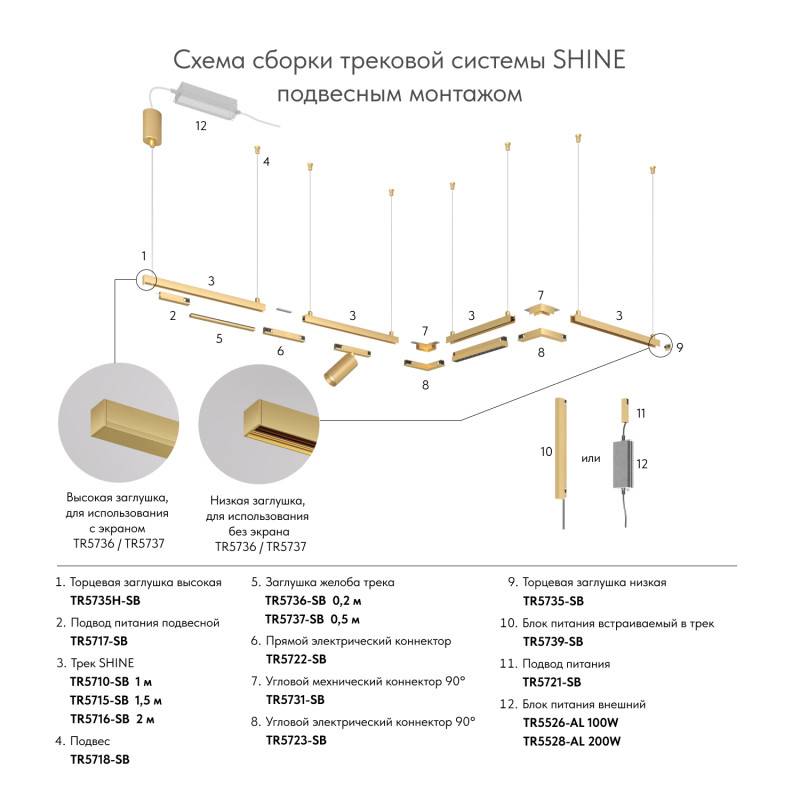 Подвод питания Denkirs TR5717-SB