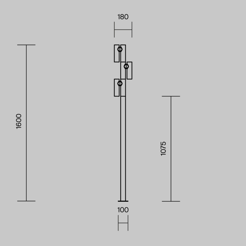 Садово-парковый светильник Maytoni O494FL-L30B3K
