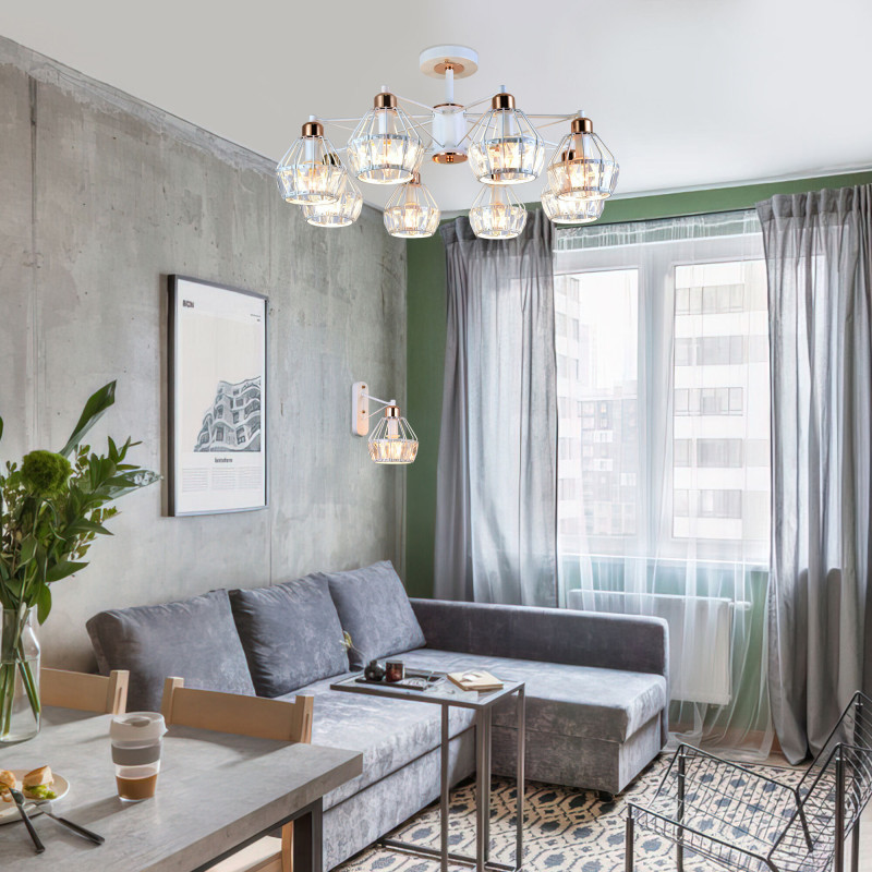 Люстра на штанге Eurosvet 70075/8 белый