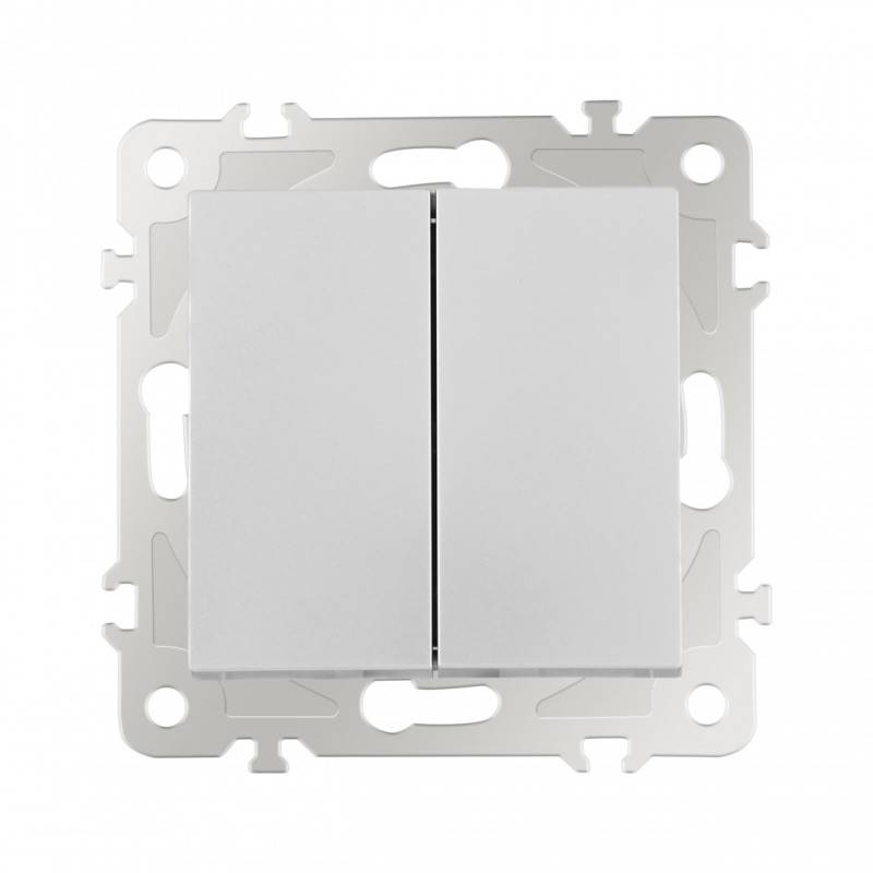 Выключатель Arte Milano 206.32-2.silver