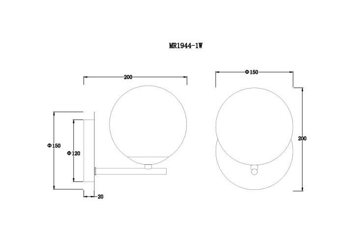 Бра MyFar MR1944-1W