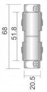 Вставка антискользящая для профиля Deko-Light D Line 710015