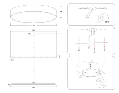Накладной светильник Ambrella Light FV5538