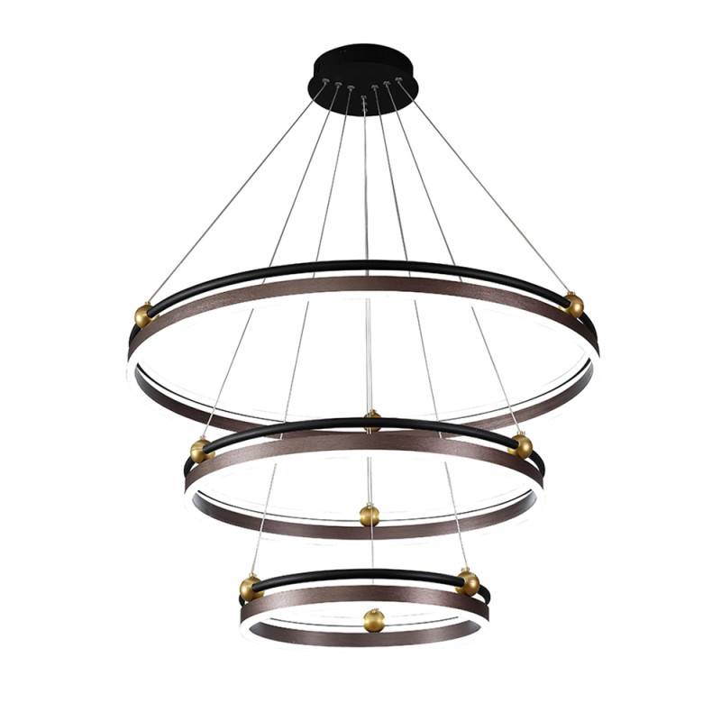 Каскадная люстра Crystal Lux FERNANDO SP158W LED COFFEE/BLACK