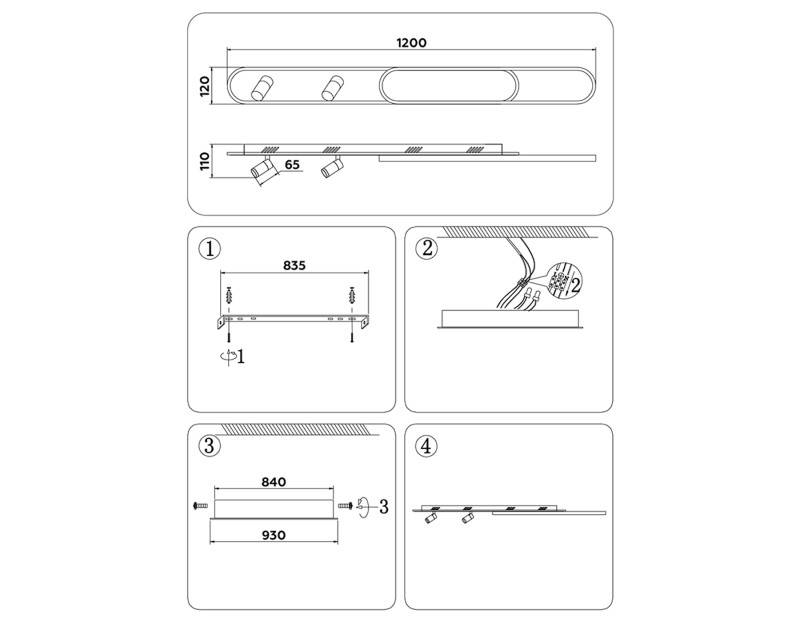 Накладной светильник Ambrella Light FL5111