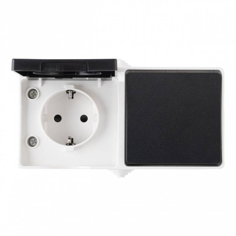 Розетка Arte Milano 309.52-1.grey