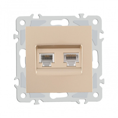 Розетка Arte Milano 206.44-1.shampan