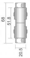 Вставка антискользящая для профиля Deko-Light D Line 710017