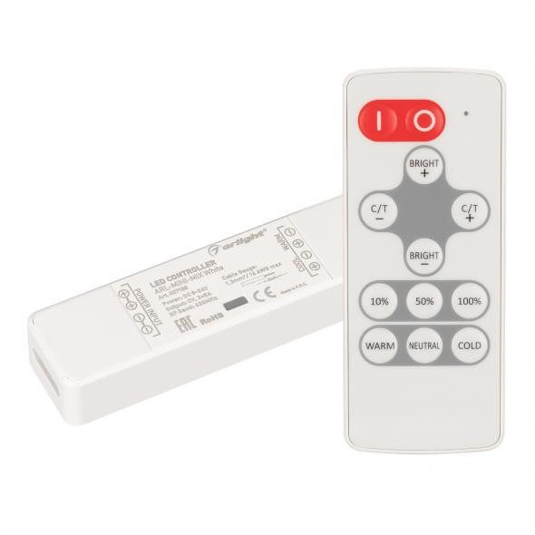 Контроллер Arlight ARL-MINI-MIX White (5-24V, 2x5A, RF ПДУ 12кн)