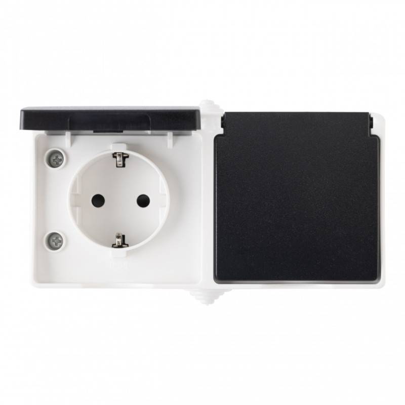 Розетка Arte Milano 309.40-2.grey