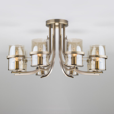 Люстра на штанге Eurosvet 60085/8 античная бронза