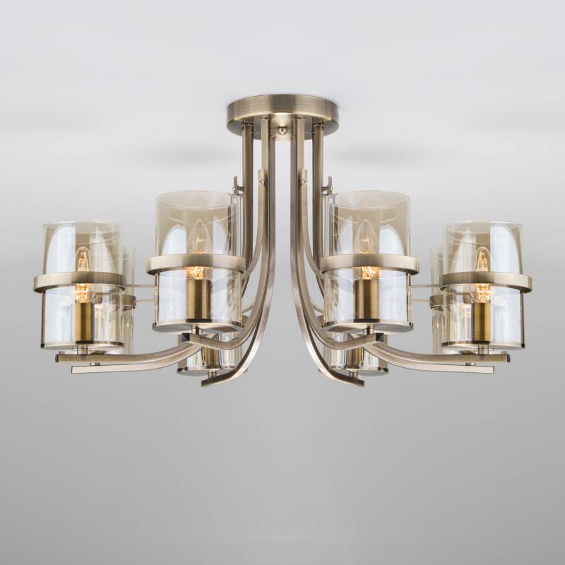 Люстра на штанге Eurosvet 60085/8 античная бронза