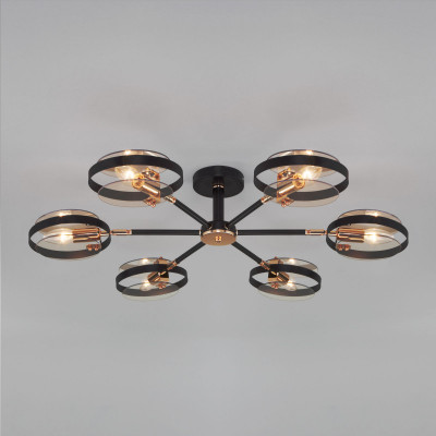 Люстра на штанге Eurosvet 70121/6 черный