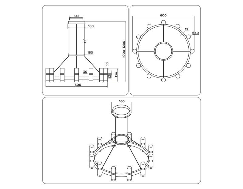 Подвесная люстра Ambrella Light FL6205