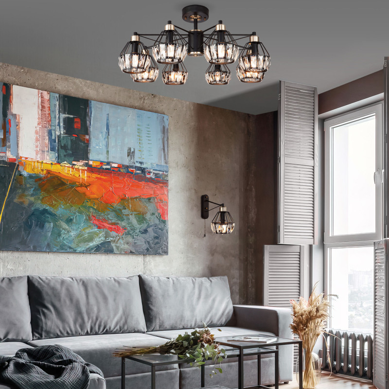 Бра Eurosvet 70075/1 черный