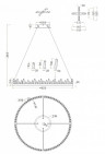 Подвесной светильник Maytoni Gletscher H186-PL-01-61W-BS