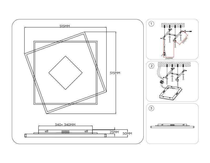 Накладной светильник Ambrella Light FL4791